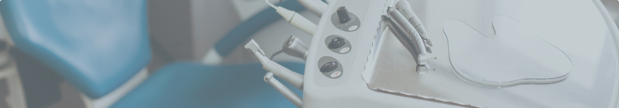 Dials on a dental machine